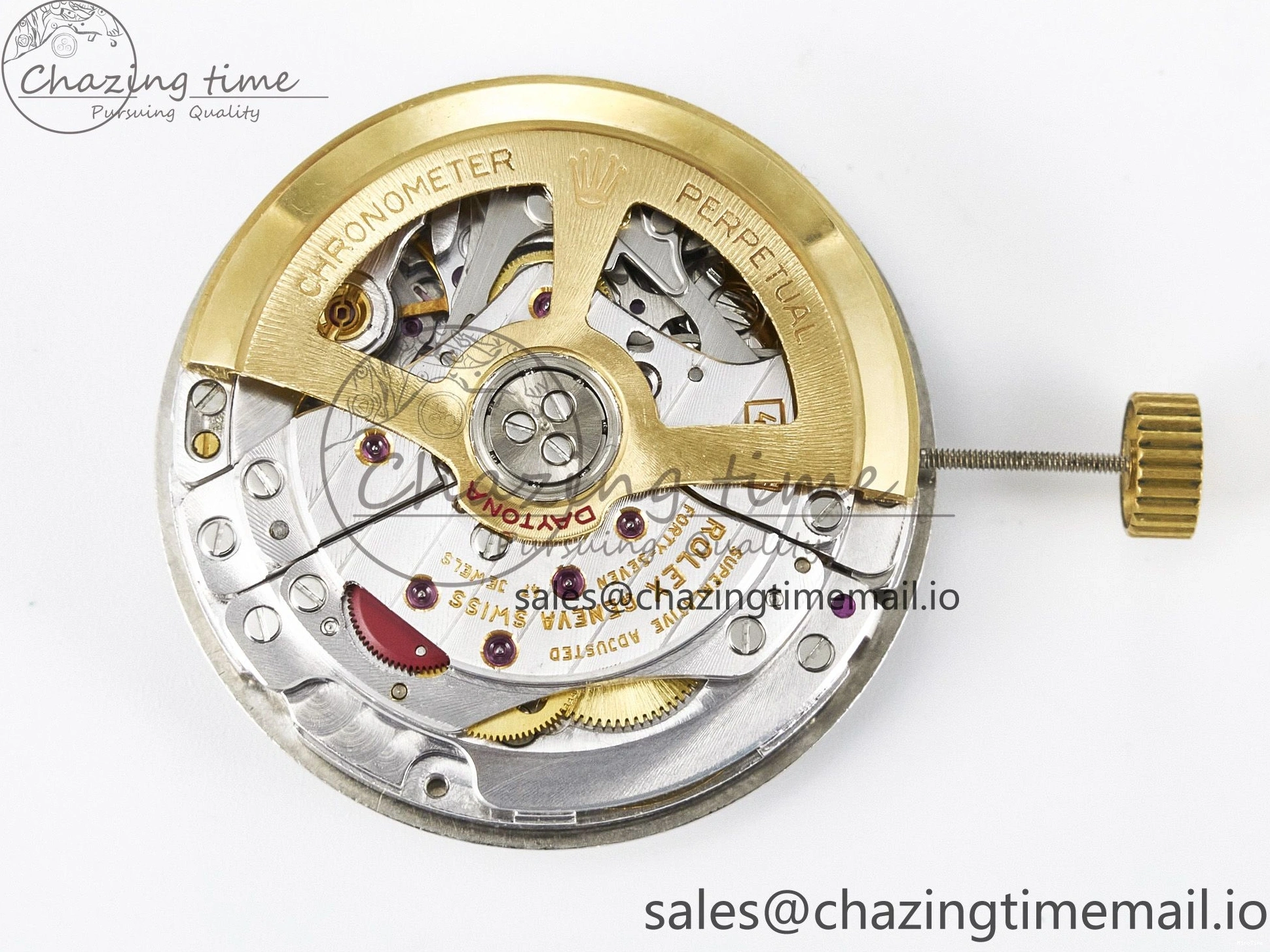 MiroTime 0301 ZeroBulk Custom Modded Daytona DD4132 VSV Super Clone 28800 VPH Automatic Movement (Silver Color) 479